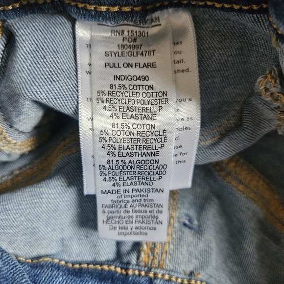 Good American Power Stretch Pull-on Flare Jeans Medium - Picture 6 of 8